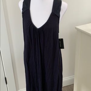 Midnight by Carol Hochman Navy Jersey Dress S